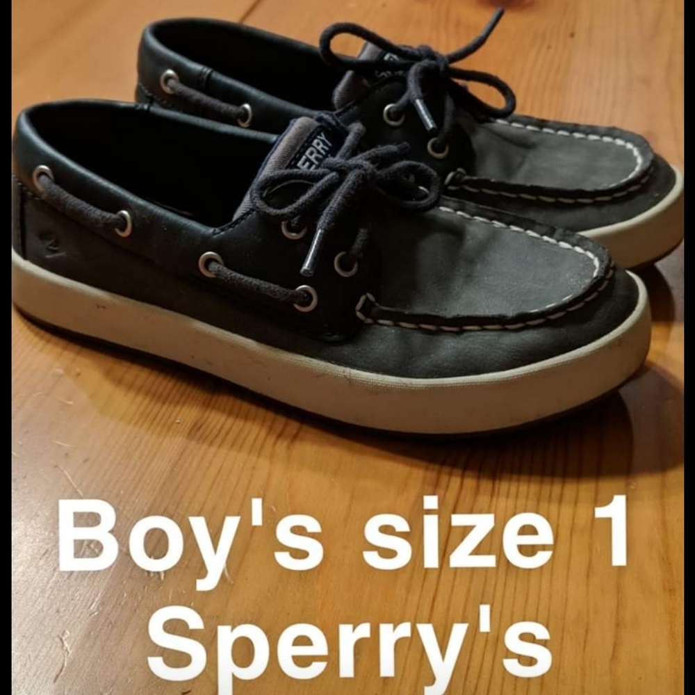 Sperry Boat Shoes; boy's size 1